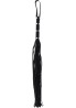 Long Studded Flogger Whip Black