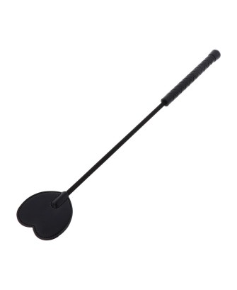 Crop Whip Heart Black