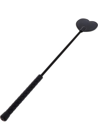 Crop Whip Heart Black