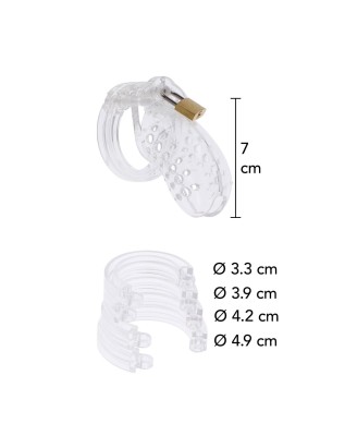 Chastity Cock Cage Acrylic Transparent