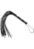 Short Studded Flogger Whip Black