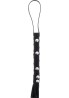 Short Studded Flogger Whip Black