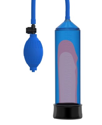 Starter Penis Pump - Niebieska Pompka Erekcyjna