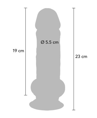 Deluxe Dual Density Thick Dildo TPE 23 cm