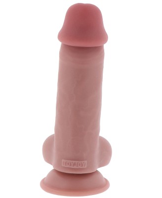 Deluxe Dual Density Thick Dildo TPE 17 cm