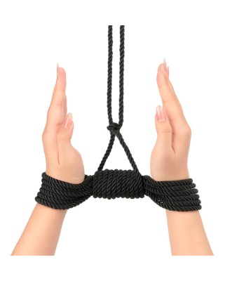 Rebellion Reign Ebony Silky Bondage Rope - Czarny Sznur do Bondage