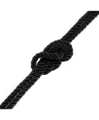 Rebellion Reign Ebony Silky Bondage Rope - Czarny Sznur do Bondage