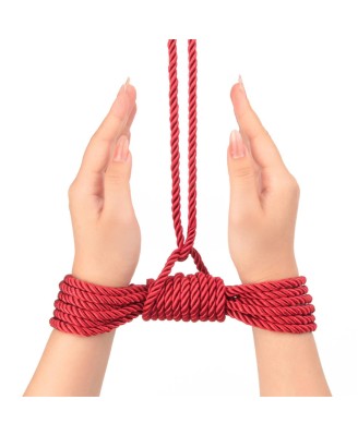 Rebellion Reign Crimson Silky Bondage Rope - Czerwony Sznur do Bondage