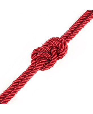 Rebellion Reign Crimson Silky Bondage Rope - Czerwony Sznur do Bondage