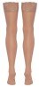 Cottelli Stockings nude - Eleganckie pończochy w kolorze cielistym - L