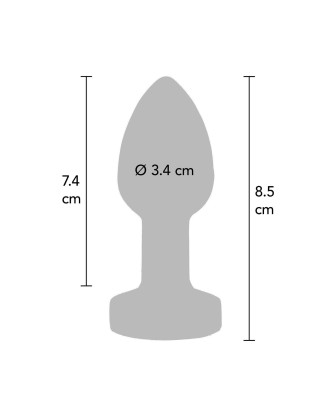 Buttplug Vibr. Medium Silver