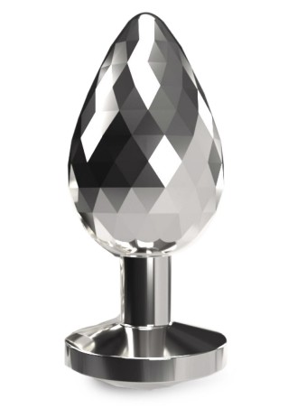 Disco Diamond Plug Large Silver