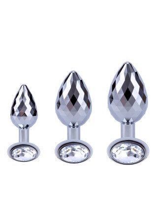 Disco Diamond Plug Large Silver