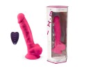 Silexd Model 1 8" - Realistyczne Dildo z Wibratorem na Pilota 20 cm - Róż