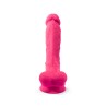 Silexd Model 1 8" - Realistyczne Dildo z Wibratorem na Pilota 20 cm - Róż