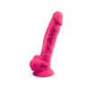 Silexd Model 1 8" - Realistyczne Dildo z Wibratorem na Pilota 20 cm - Róż