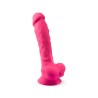 Silexd Model 1 8" - Realistyczne Dildo z Wibratorem na Pilota 20 cm - Róż