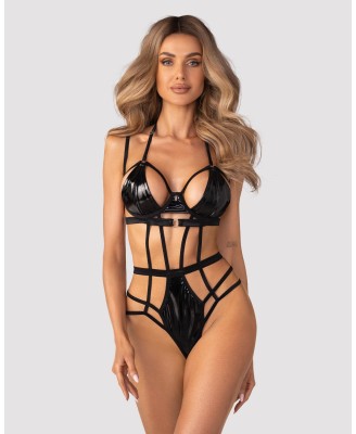 Obsessive Keira Lise Body typu Harness - Czarne - S/M