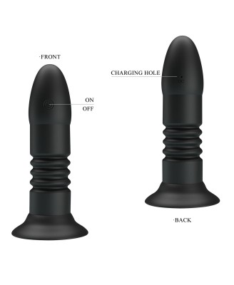 MR PLAY - VIBRATING ANAL PLUG - Wibrujący Korek Analny na Pilota - 4 poziomy