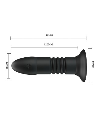 MR PLAY - VIBRATING ANAL PLUG - Wibrujący Korek Analny na Pilota - 4 poziomy