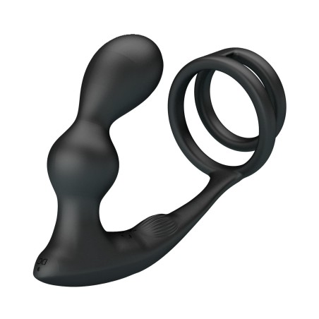 MR PLAY - VIBRATING ANAL PLUG with RING - Remote Control 12 functions