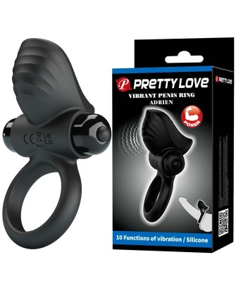 PRETTY LOVE - Vibrate Penis Ring ADRIEN 10 functions