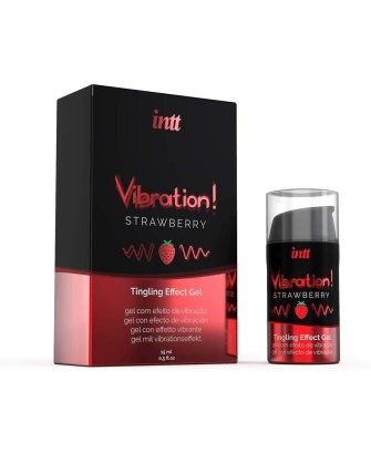 Vibration Strawberry | Lubrykant truskawkowy 15ml