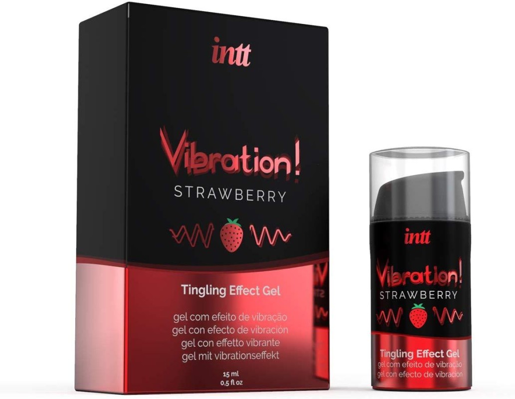 Vibration Strawberry | Lubrykant truskawkowy 15ml