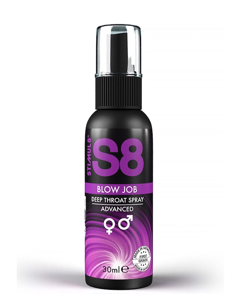 S8 Deep Throat Spray - Naturalny Spray do Gardła - Znieczulający - 30ml