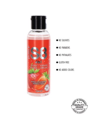 S8 4-in-1 Dessert Lube 125ml Strawberry