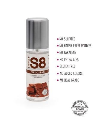 S8 WB Flavored Lube 125ml Chocolate
