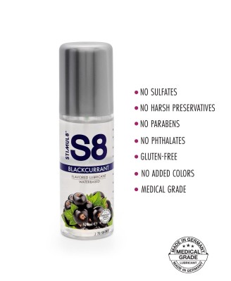 S8 WB Flavored Lube 125ml Blackcurrant