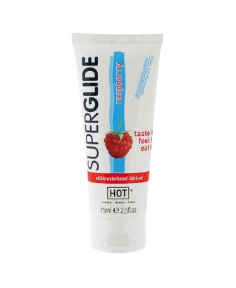 Żel-HOT Superglide RASPBERRY- 75ml  edible lubricant waterbased