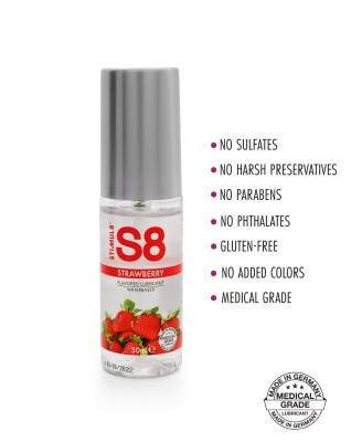 S8 WB Flavored Lube 50ml Strawberry