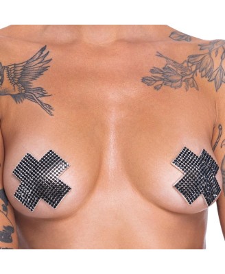 Nipple Jewellery cross black