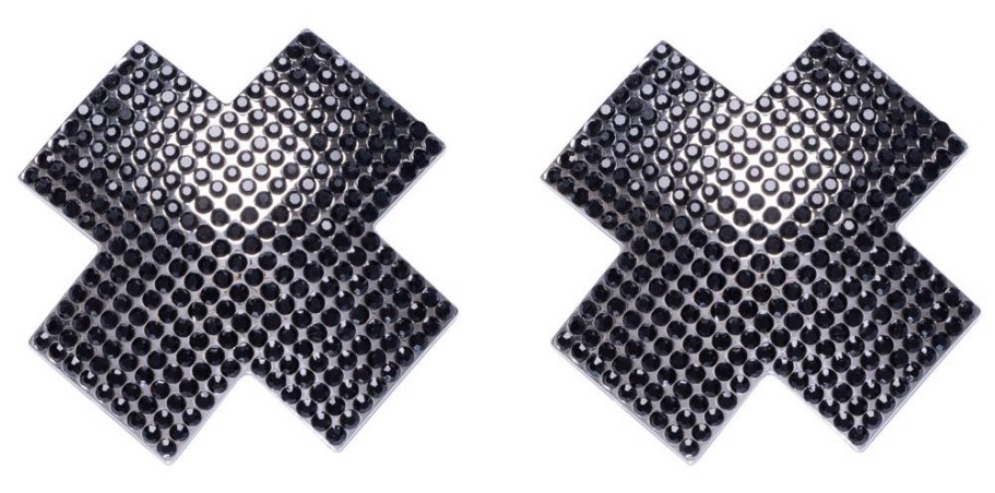 Nipple Jewellery cross black