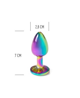 RAINBOW METAL BUTT PLUG