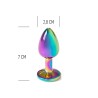 RAINBOW METAL BUTT PLUG