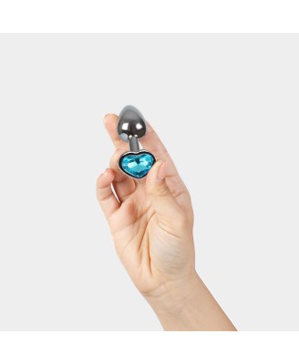 BLUE HEART METAL BUTT PLUG