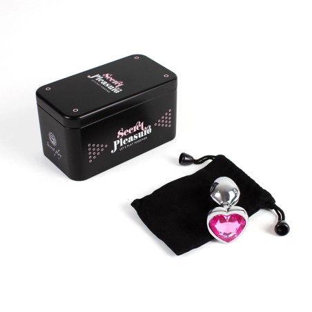PINK HEART METAL BUTT PLUG