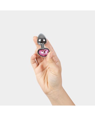 PINK HEART METAL BUTT PLUG