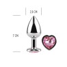 PINK HEART METAL BUTT PLUG
