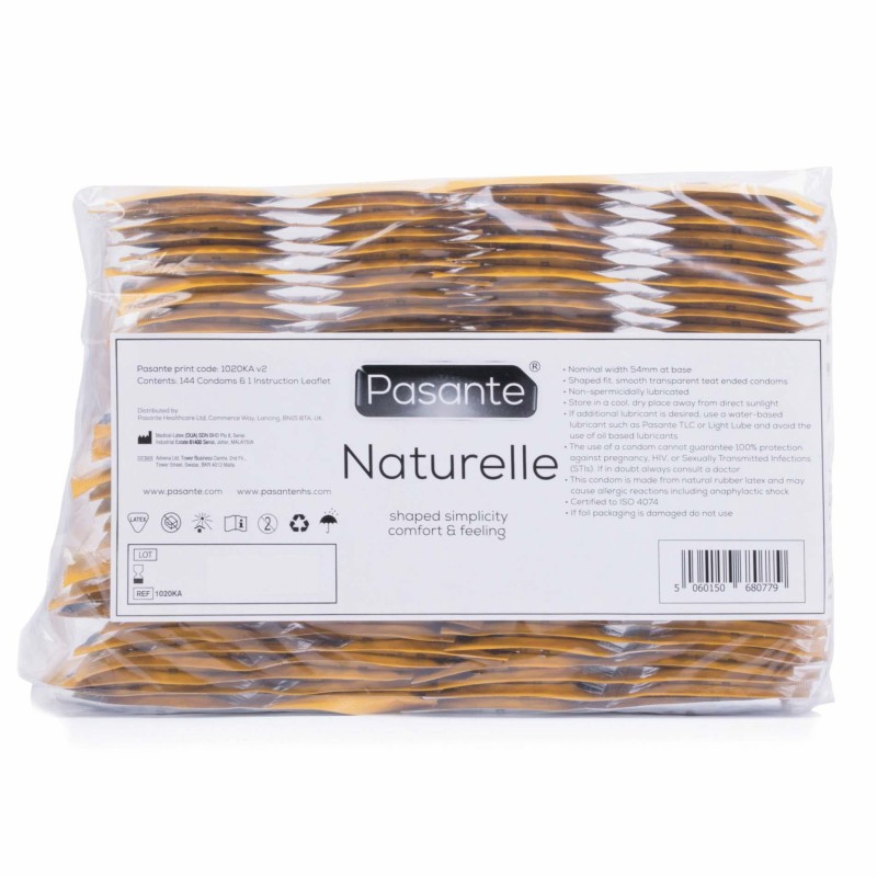 Pasante Naturelle Condoms Bulk Packs 144 pcs