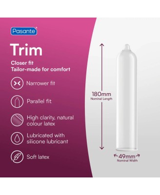 Pasante Trim Condoms 12 pcs
