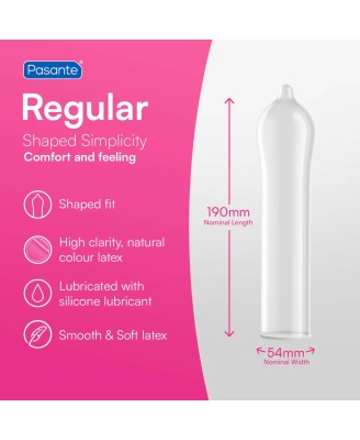 Pasante Regular Condoms  3 pcs