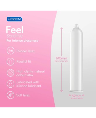 Pasante Sensitive/Feel Condoms 3 pcs