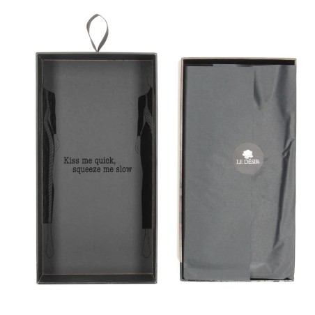 LeDesir Carme XI - Czarna Sukienka z Golfem i Przeszyciami - Plus Size