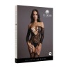 Criss Cross Neck Bodystocking - One Size