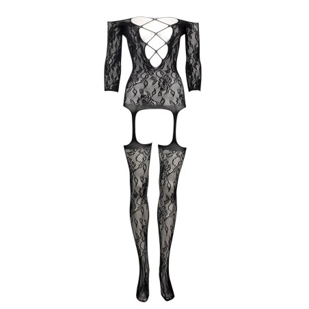 Criss Cross Neck Bodystocking - One Size