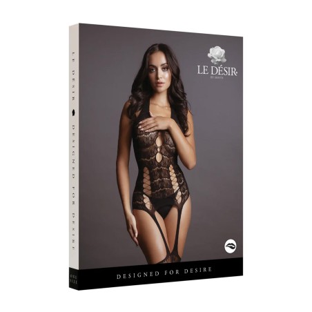 Lace Suspender Bodystocking - One Size